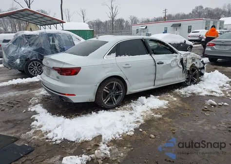 2018 Audi A4 2.0T Premium/2.0T Tech Premium from USA, damaged, VIN WAUENAF43JN014404
